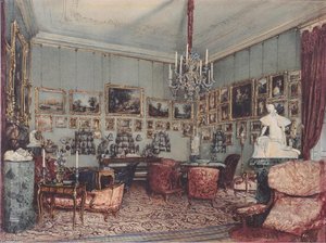 Interior In Palace Windischgratz In The Race In Wien — Rudolf Von Alt