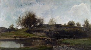 Ecluse Dans La Vallée D'optevoz (isère) — Charles-françois Daubigny