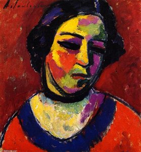 Woman's Head — Alexej Von Jawlensky, Expressionism