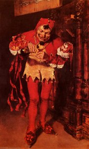 Keying Up, The Court Jester — William Merritt Chase