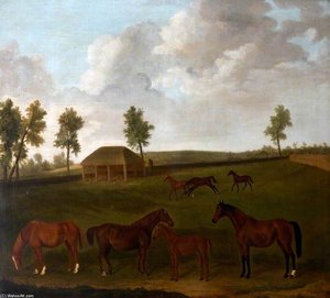 Mares And Foals — Francis Sartorius Ii (john Francis Sartorius)