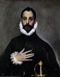 Nobleman With His Hand On His Chest — El Greco