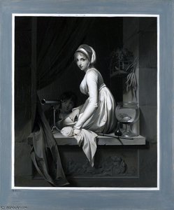 A Girl At A Window — Louis Léopold Boilly