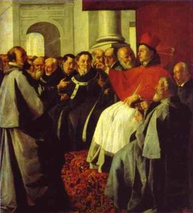 St. Bonaventura At The Council Of Lyons — Francisco De Zurbarán, Baroque