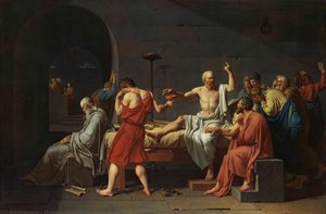 The Death Of Socrates, Metropolitan Ny — Jacques-louis David
