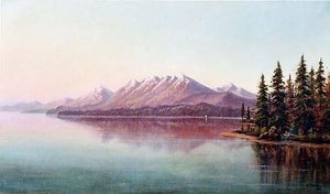 Lake Tahoe From Tahoe City, (painting) — Grafton Tyler Brown, Contemporary Realism