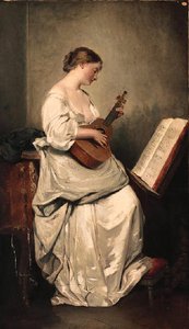 Woman Playing A Guitar — Charles Chaplin