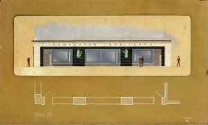 Façade Project For Camisaria Confiança Store — Francisco Caetano Keil Coelho Do Amaral, 2nd Viscount Of Pedralva, Modernism