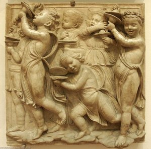 Cantoria: Fourth Bottom Relief — Luca Della Robbia, Early Renaissance