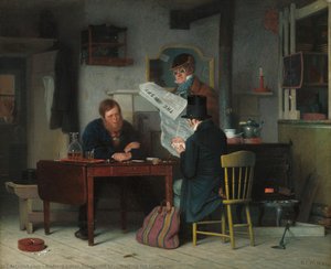 Waiting For The Stage — Richard Caton Woodville, Academic Realism