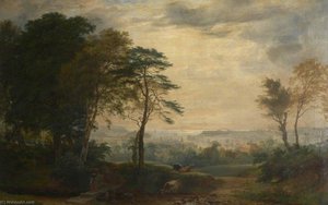 Plymouth Sound Seen Across Beaumont Park — Philip Hutchins Rogers