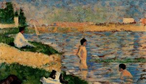 Study For ''a Bathing Place At Asnières'' — Georges Seurat