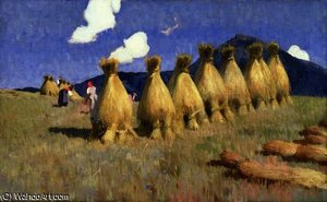 Seven Cornstooks in Upper Hungary