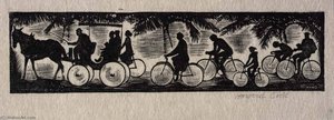 Bicycles And Carriage — Howard Cook