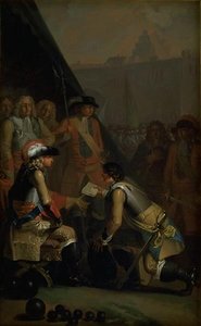 Magnus Stenbock Surrenders the Fortress of Tønningen to Frederik IV in 1714