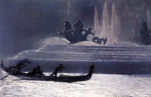 The Fountains At Night, World's Columbian Exposition — Winslow Homer