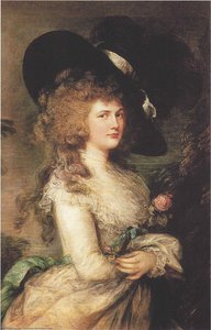 Portrait Of Georgiana, Duchess Of Devonshire — Thomas Gainsborough, Rococo
