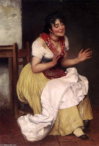 An Interesting Story — Eugen Von Blaas