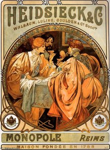 Heidsieg Monopole — Alphonse Mucha, Art Nouveau