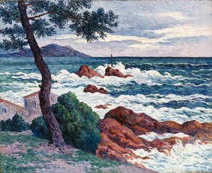 Gust Of Wind Near Saint-claire — Maximilien Luce