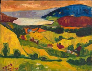 View With Fjord — William H. Johnson, Fauvism