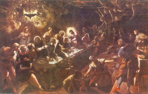 The Last Supper — Jacopo Tintoretto, Baroque Drama