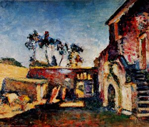 La Cour Du Moulin, Ajaccion Huile Sur Toile Nice, Musée Matisse — Henri Matisse, Fauvism