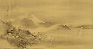 Kiyomi Shore And Mt.fuji — Kazan Yokoyama