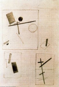 Dibujo Suprematista — Kazimir Malevich