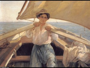 A Young Man On A Boat — Laureano Barrau