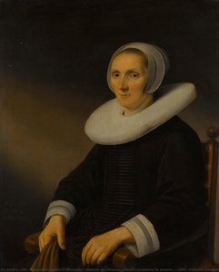 Portrait Of A Woman, Probably Jacobmina De Grebber (?-1666), Anthonie Palamedesz, 1652 — Palamedesz Anthonie (stevaerts)