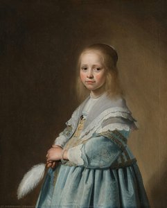 Portrait Of A Girl Dressed In Blue — Johannes Cornelisz Verspronck, Dutch Golden Age