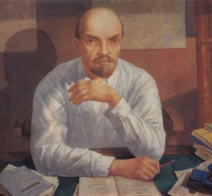 Portrait Of Lenin — Kuzma Petrov-vodkin