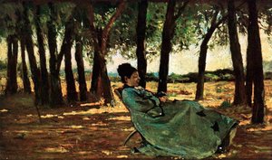 Mrs. Martelli In Castiglioncello — Giovanni Fattori