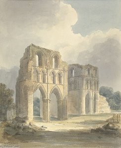 View Of Ruined Transept Of Roche Abbey — John Buckler