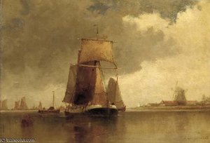 Shipping On An Estuary — Paul Jean Clays