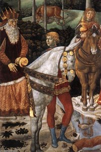 Procession Of The Oldest King (detail) — Benozzo Gozzoli