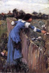 The Flower Picker — John William Waterhouse, Pre-raphaelite Romanticism