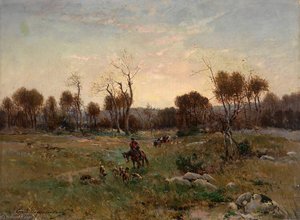 Hunting Scene — Sergei Ivanovich Vasilkovsky