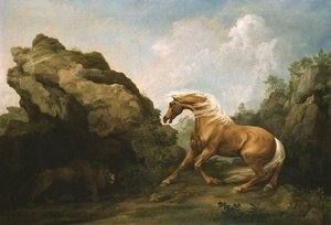 Horse Frightened By A Lion 1 — George Stubbs