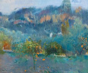 Paisaje Mallorquín Con Naranjos (orange Trees In Mallorca) — Joaquim Mir