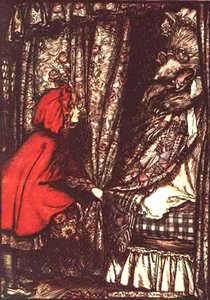 'o Grandmother, What Big Ears You Have Got,' She Said — Arthur Rackham