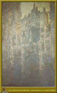 Cathedrale De Rouen - Leportail A L_aube — Claude Monet
