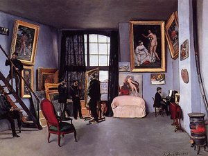 The Studio On The Rue La Condamine — Frédéric Bazille