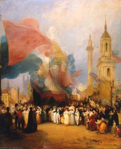 The Royal Procession At The Opening Of The New London Bridge — George Jones
