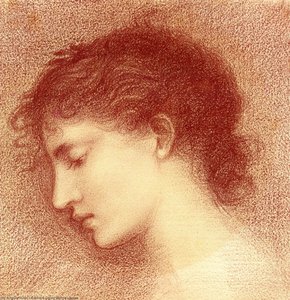 Head-study Of Maria Zambaco, Probably For 'the Wine Of Circe' — Edward Coley Burne-jones, Pre-raphaelite Brotherhood