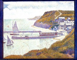 Port-en-bessin, The Outer Harbor, High Tide — Georges Seurat