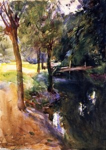 The Shadowed Stream — John Singer Sargent, Impressionism