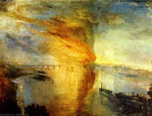 The Burning Of The Houses Of Parliament — Joseph Mallord William Turner