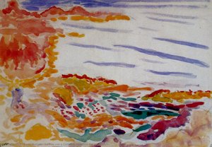 Bord De Mer À Collioure Aquarelle Sur Papier - (20) — Henri Matisse, Fauvism